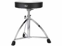 PEARL Drum Throne D-730S With Round Vinyl Seat And Single Braced Tripod Base