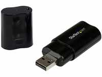 StarTech.com USB Audio Adapter - USB auf Soundkarte in Schwarz - Soundcard mit USB