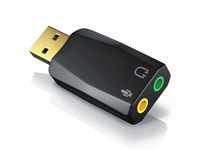 CSL - Externe USB Soundkarte mit Virtual Surround Sound, Plug and Play