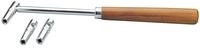 K&M 167 Stimmhammer-Garnitur mit Holzgriff - Einsatz mit Sternloch oder Quadrat...