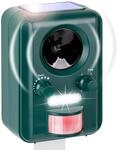 VOSS.sonic 2000 Ultraschall Abwehr mit Solarbetrieb und Blitz gegen Katzen, Hunde,