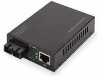DIGITUS Medienkonverter - Multimode - Gbit Ethernet - RJ45 / SC - 850nm Wellenlänge