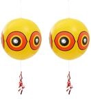 Gardigo Vogelfrei Ballon 2er Set mit Augen zur Vogelabwehr | Vogelscheuche,