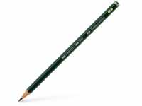 Faber-Castell 119007 - Bleistift Castell 9000, Härtegrad 7B, grün