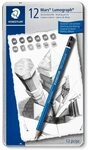 STAEDTLER Bleistift Mars Lumograph, 12er Metalletui, Sie erhalten 1 Packung,