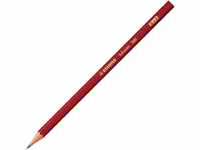 Bleistift - STABILO Schwan in rot - Einzelstift - Härtegrad B