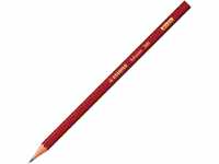 Bleistift - STABILO Schwan in rot - Einzelstift - Härtegrad H