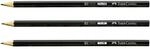 Faber-Castell 111102 Bleistift 1111-2B, schwarz
