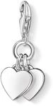 THOMAS SABO Damen-Charm Club-Anh&auml;nger Herzen 925er Sterlingsilber 0836-001-12