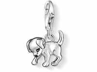 Thomas Sabo Damen Charm-Anhänger Hund Welpe Charm Club 925 Sterling Silber, 1cm,