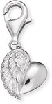 Engelsrufer Herzfl&uuml;gel Charm f&uuml;r Damen 925er-Sterlingsilber 12 mm