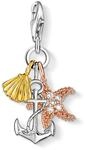THOMAS SABO Charm-Anh&auml;nger Sommer/Strand 925er Sterlingsilber; 750er Gelbgold Und