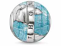 Thomas Sabo Unisex Bead Weltkugel Wunderbare Welt Karma Beads 925 Sterling Silber