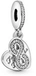 PANDORA Damen-Bead 925 Silber Zirkonia wei&szlig;-791948CZ, one Size