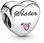 PANDORA Charm Sister-Herz 791946PCZ