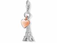Thomas Sabo Damen Charm-Anhänger Eiffelturm Paris Herz Charm Club 925 Sterling
