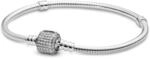 PANDORA Damen-Armband Pav&eacute;-Kugelverschluss 925 Silber Zirkonia wei&szlig; - 590723CZ
