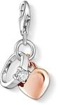THOMAS SABO Charm-Anh&auml;nger Ring mit Herz 925er Sterlingsilber; 750er Ros&eacute;gold