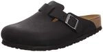 BIRKENSTOCK Classic Boston Leder 59461, Clogs, Schwarz (Schwarz 49), 47 EU (12...