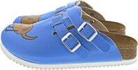 Birkenstock Professional Kay - Zuecos de Material sint&eacute;tico Mujer, Azul - Blau (Dog