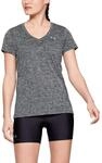 Under Armour Damen Tech Short Sleeve V - Twist, kurz&auml;rmliges & atmungsaktives