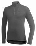 Woolpower 200 Turtleneck Long Sleeve Zipp Shirt Men - Unterw&auml;sche, Grau - S