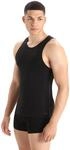 Icebreaker Herren Funktionsunterw&auml;sche Anatomica Tank, Black/Monsoon, L,...