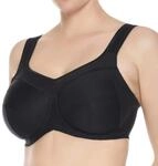 Ulla Dessous - Kate - Sport und Entlastungs-BH mit B&uuml;gel (90 D Schwarz)