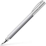 Faber-Castell 148390 - F&uuml;llfederhalter AMBITION Edelstahl, St&auml;rke: M, inklusive