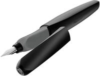 Pelikan Twist F&uuml;llhalter, Edelstahl-Feder in Strichbreite M inkl. Tintenpatrone,