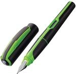 Pelikan Style F&uuml;llhalter Neon Gr&uuml;n, Feder M, Patronenf&uuml;llsystem, f&uuml;r Rechts- und