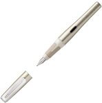Pelikan 802758 F&uuml;llhalter Pelikano Up, Champagner, Feder M f&uuml;r Rechtsh&auml;nder, inkl.
