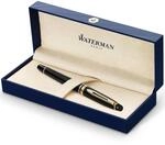 Waterman Expert F&uuml;ller | Hochgl&auml;nzend Schwarz mit Zierteile aus 23 K Gold 