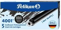 Pelikan Gro&szlig;raum-Tintenpatronen 4001 Tinte Brilliant-Schwarz, 5 St&uuml;ck