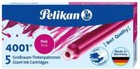Pelikan Gro&szlig;raum-Tintenpatronen 4001 Tinte Pink, 5 St&uuml;ck