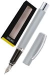Online F&uuml;ller Vision Silver I Eleganter F&uuml;llfederhalter mit Iridium-Feder medium I