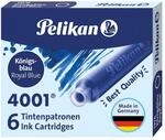 Pelikan Standard-Tintenpatronen 4001 Tinte K&ouml;nigsblau, 6 Str&uuml;ck