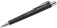 Faber-Castell - Kugelschreiber Poly Ball Schwarz, Mine M | Auswechselbare M Mine,