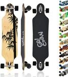MAXOfit Longboard Crow No. 12 - Drop Through Board mit robustem Deck und