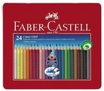 Faber-Castell - Buntstifte Set Colour Grip 24-teilig im Metalletui
