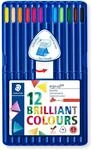 STAEDTLER ergosoft 157 Buntstifte &ndash; 12er Box, Dreikant | Dreikant-Format, weiche