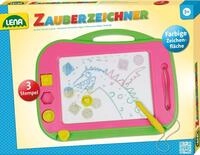 Lena 65714 - Gro&szlig;e Color Magnet Zeichentafel, Magnettafel ca. 41 cm, Zaubertafel mit
