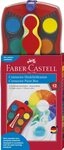 FABER-CASTELL 125030 - Farbkasten CONNECTOR mit 12 Farben, inklusive Deckwei&szlig;,