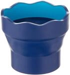Faber-Castell 181510 - Wasserbecher CLIC & GO, faltbar, blau, 1 St&uuml;ck