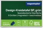 magnetoplan Design-Kreidetafel SP, gr&uuml;n, magnetisch, 900x600 mm | F&uuml;r B&uuml;ro, Schule