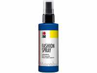 Marabu 17190050258 - Fashion Spray marineblau 100 ml, Textilsprühfarbe, m.