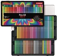 STABILO - Premium-Filzstift - Pen 68 | ARTY, 50er Metalletui