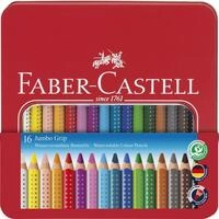 Faber-Castell - Buntstifte Set Jumbo Grip 16-teilig im Metalletui