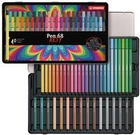STABILO - Premium-Filzstift - Pen 68 | ARTY, 40er Metalletui