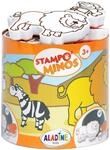 Aladine 3085100, Stempelset Minos Safari Savanne, inkl. 10 Stempel und 1